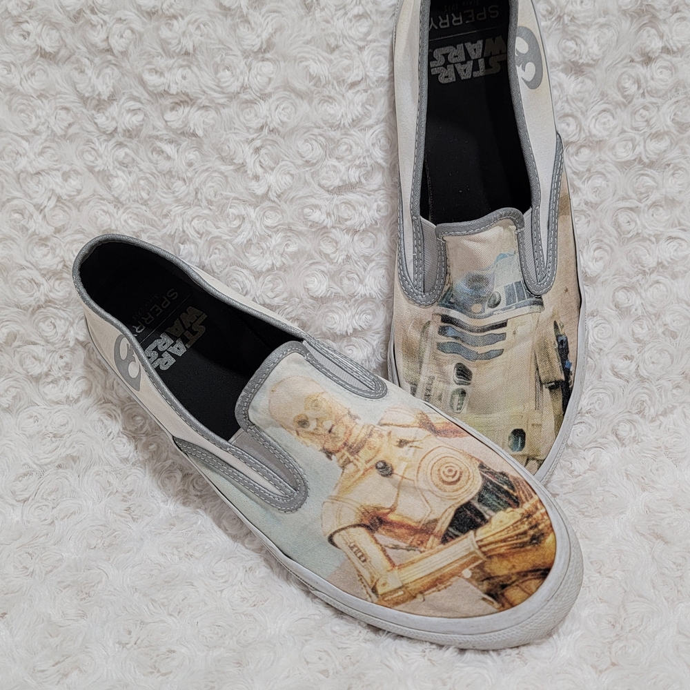 Star Wars Sperry Top Sider Slip on Shoes Droid Mens 11 M STS17649